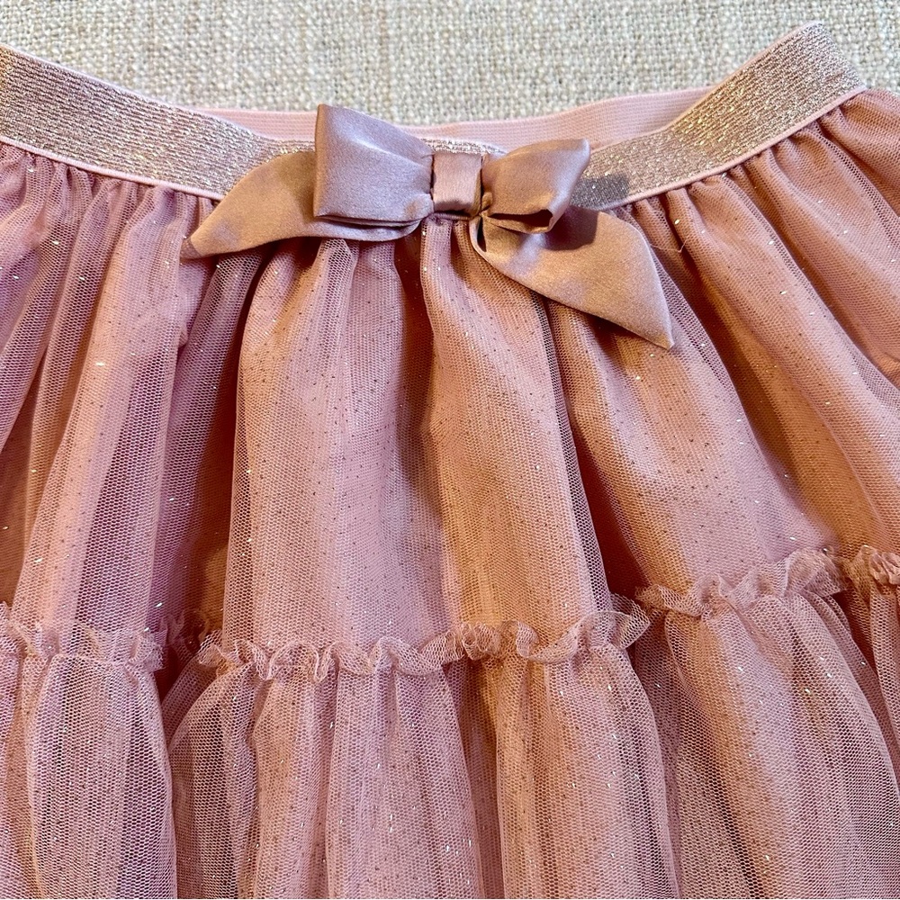 2 Tulle Skirts H&M Cat & Jack Pink White Sequins Fairycore Whimsical Girl M 7/8 - Picture 5 of 16